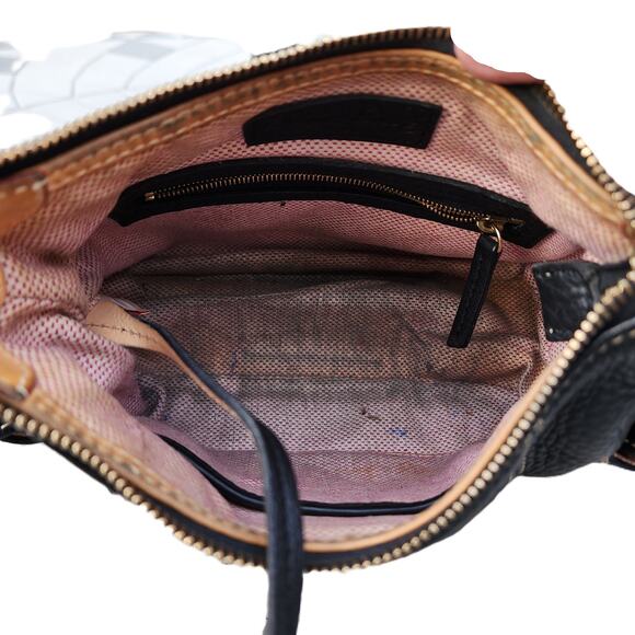 Dooney & Bourke Small Black Pebbled Leather Hobo Shoulder Bag - Picture 6 of 14